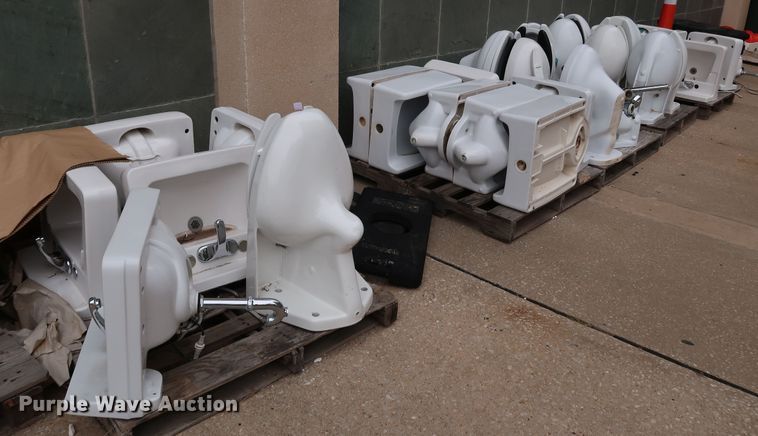 image for item IC9637 Approximately 30 Crane Plumbing restroom fixtures