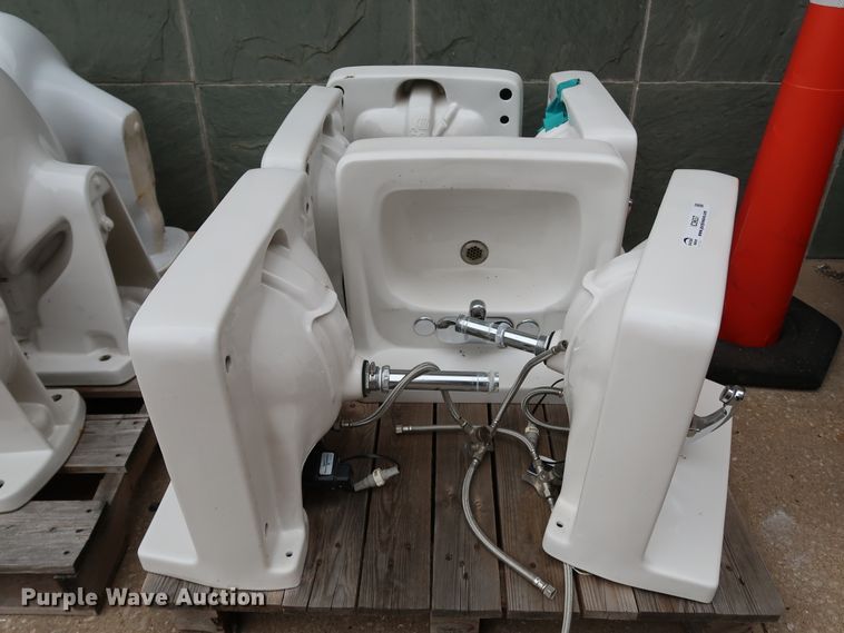 image for item IC9637 Approximately 30 Crane Plumbing restroom fixtures