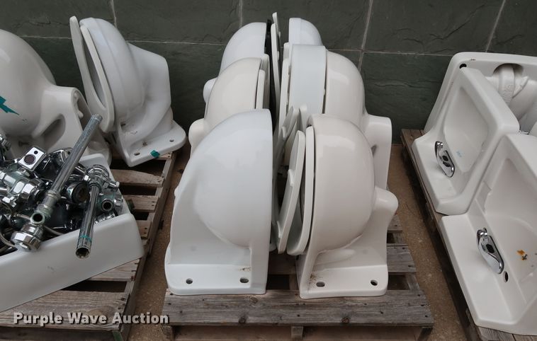 image for item IC9637 Approximately 30 Crane Plumbing restroom fixtures