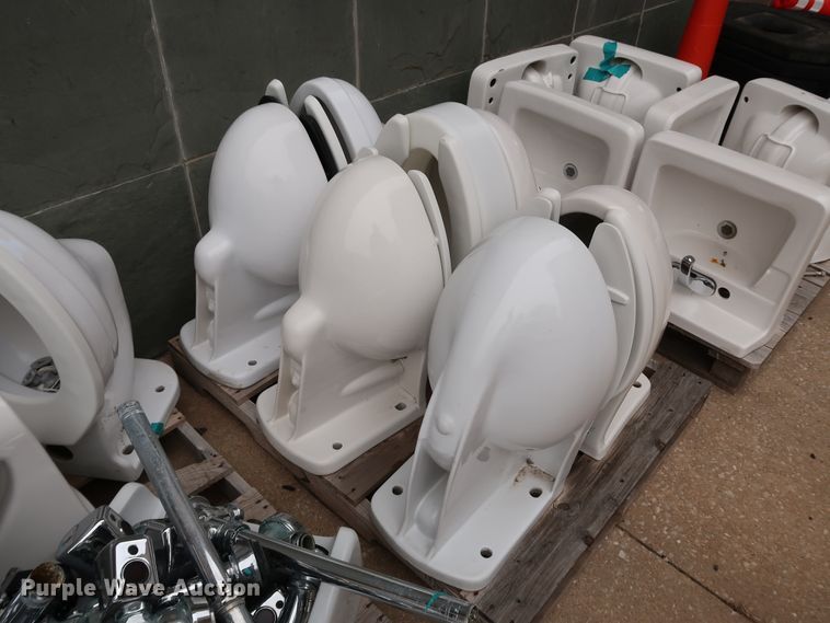 image for item IC9637 Approximately 30 Crane Plumbing restroom fixtures