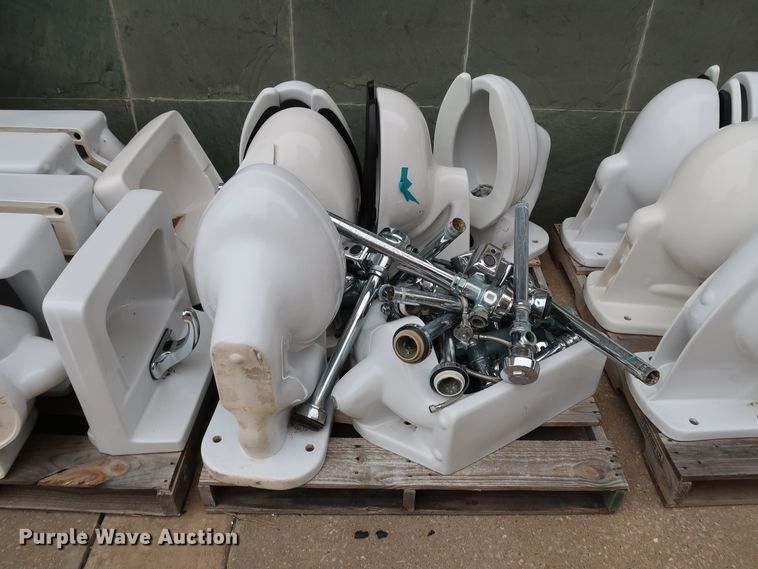 image for item IC9637 Approximately 30 Crane Plumbing restroom fixtures