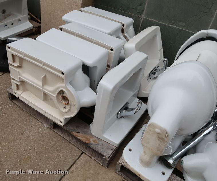 image for item IC9637 Approximately 30 Crane Plumbing restroom fixtures