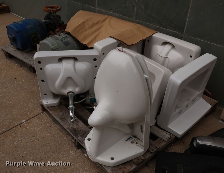 image for item IC9637 Approximately 30 Crane Plumbing restroom fixtures