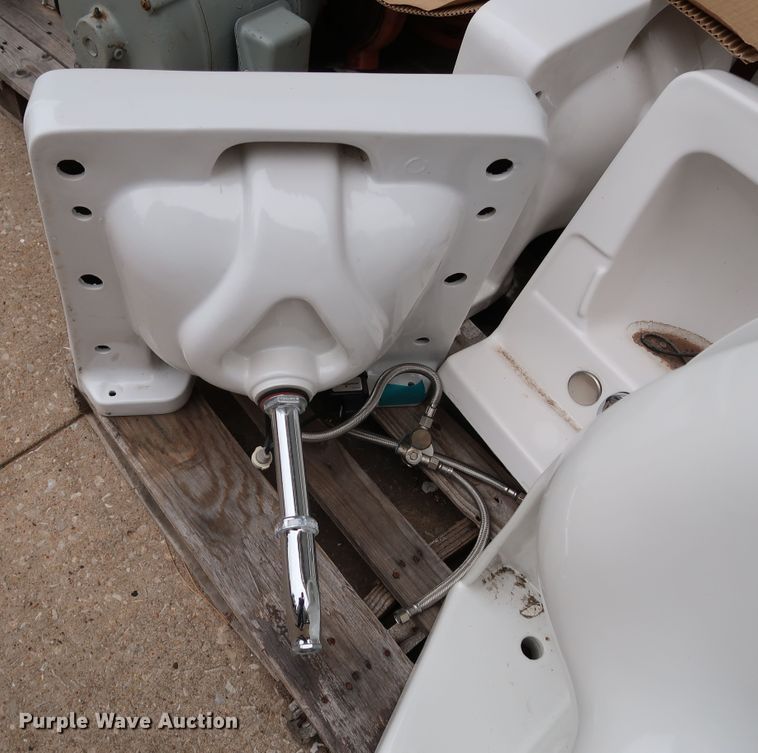 image for item IC9637 Approximately 30 Crane Plumbing restroom fixtures