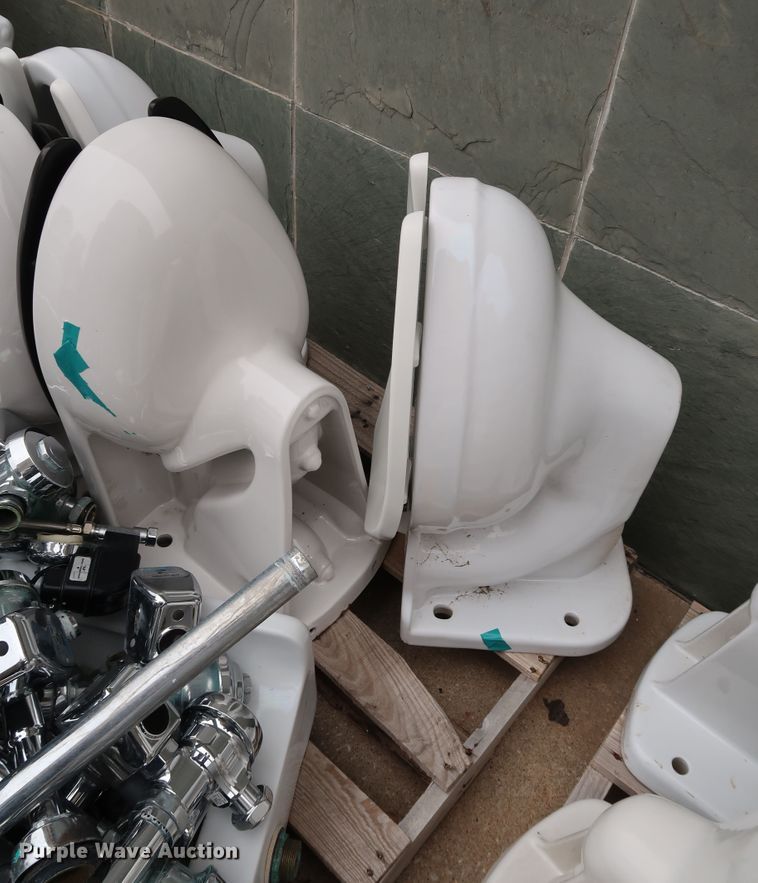 image for item IC9637 Approximately 30 Crane Plumbing restroom fixtures