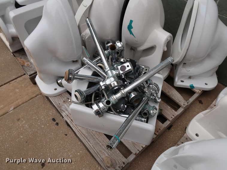 image for item IC9637 Approximately 30 Crane Plumbing restroom fixtures