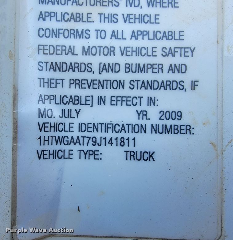 image for item ID9215 2009 International WorkStar 7400  dump truck