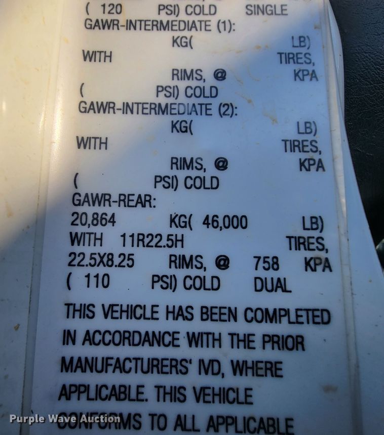 image for item ID9216 2009 International WorkStar 7400  dump truck