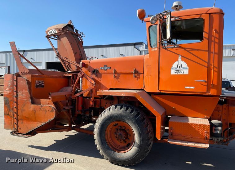 image for item IK9677 1980 Oshkosh P23232  snow blower truck