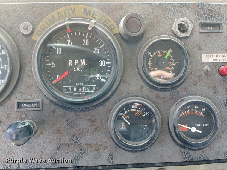 image for item IK9677 1980 Oshkosh P23232  snow blower truck