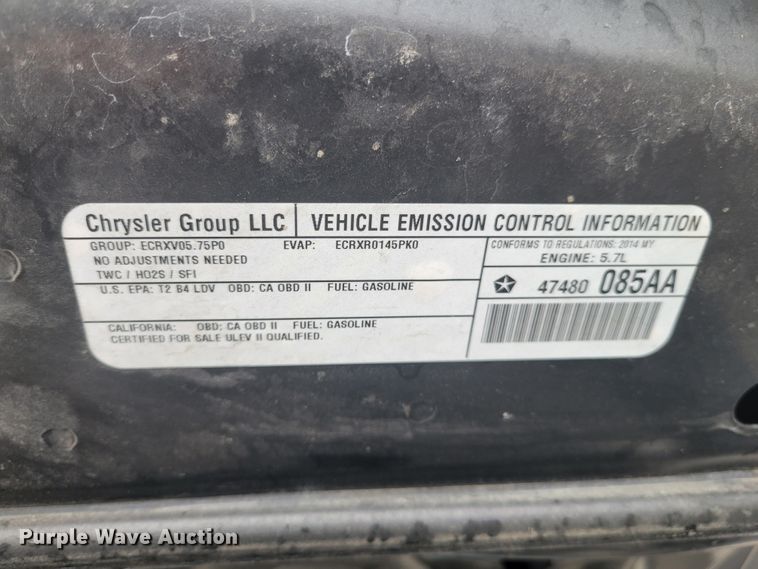 image for item IV9594 2014 Dodge Charger Police