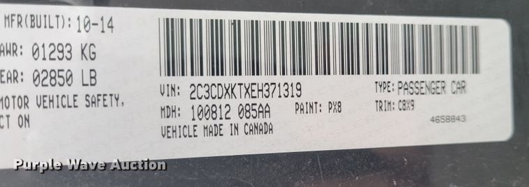 image for item IV9594 2014 Dodge Charger Police