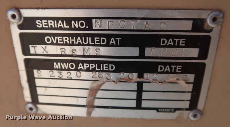 image for item JP9318 1983 Am General M915A1  dump truck