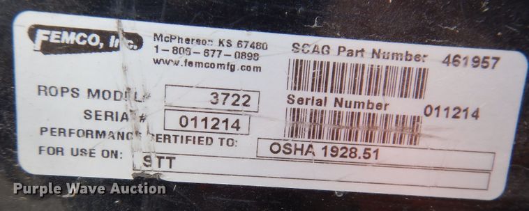 image for item KH9147 Scag Turf Tiger  ZTR lawn mower