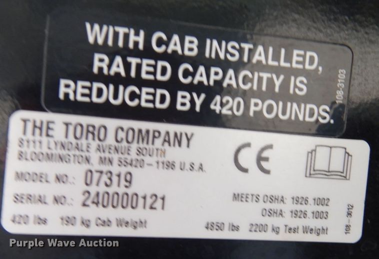 image for item KK9692 Toro 07319  turf sprayer