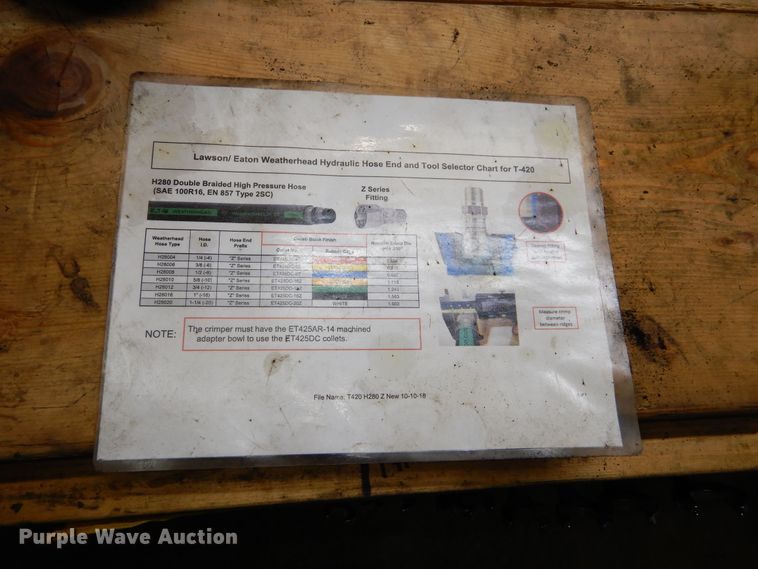 image for item KO9158 Eaton T-420  hose crimper