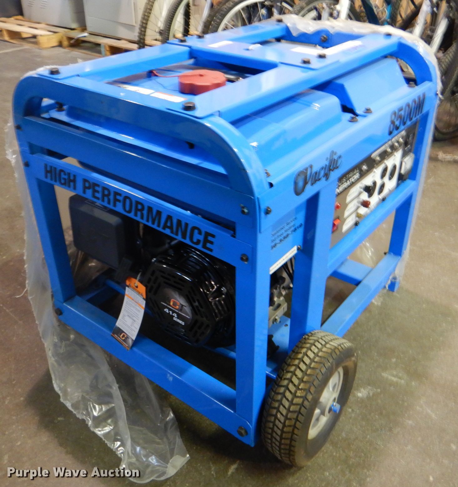 Pacific 8500M generator in Tulsa, OK Item KV9389 sold Purple Wave