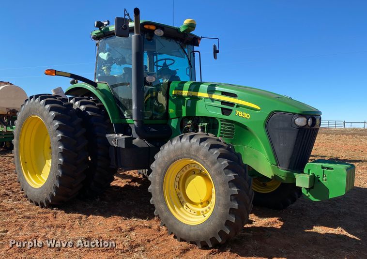 image for item DN0013 2007 John Deere 7830  MFWD tractor