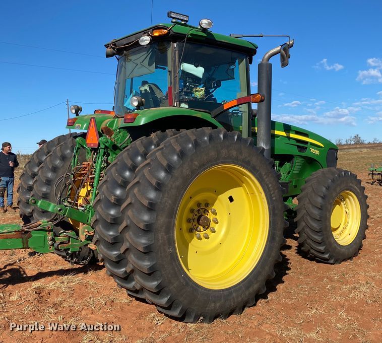image for item DN0013 2007 John Deere 7830  MFWD tractor