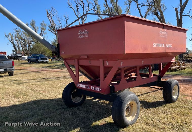 image for item DN0021 Ficklin 435  gravity wagon