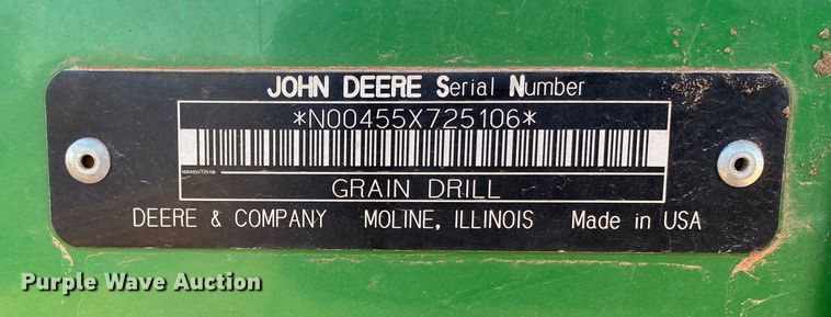 image for item DN0023 John Deere 455  grain drill