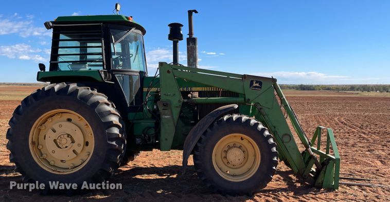 image for item IK9680 1983 John Deere 4450  MFWD tractor