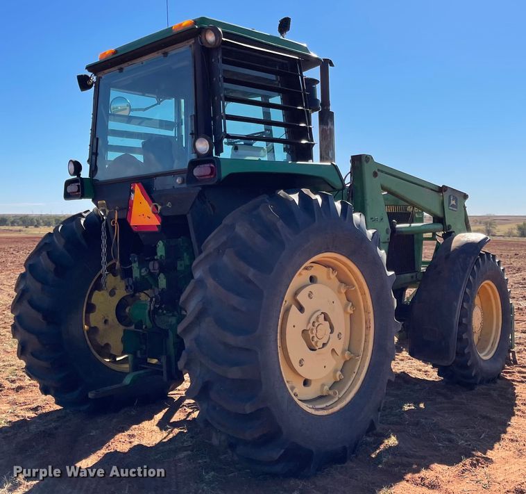 image for item IK9680 1983 John Deere 4450  MFWD tractor
