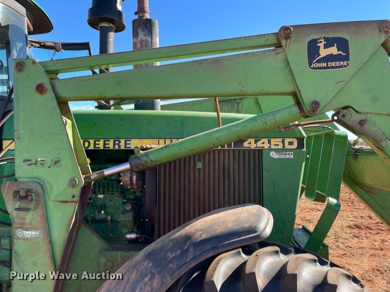 image for item IK9680 1983 John Deere 4450  MFWD tractor