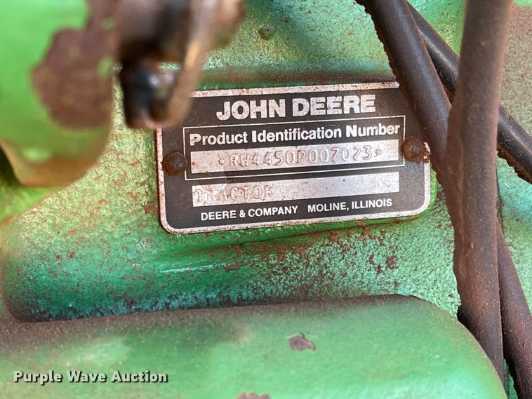 image for item IK9680 1983 John Deere 4450  MFWD tractor