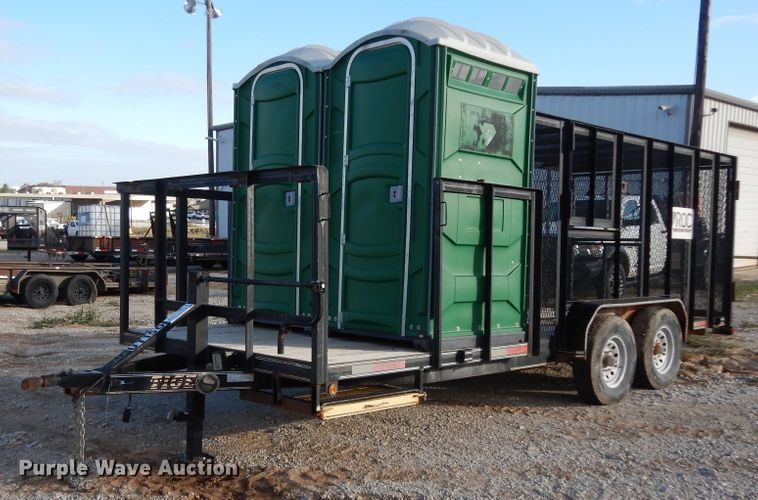 image for item DF0300 2015 Tiger  porta-potty refuse trailer