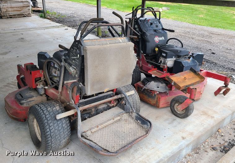 image for item DJ1519 (2) Exmark ZTR lawn mowers