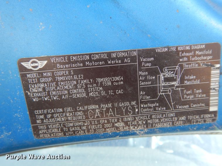 image for item DJ7435 2007 Mini Cooper S