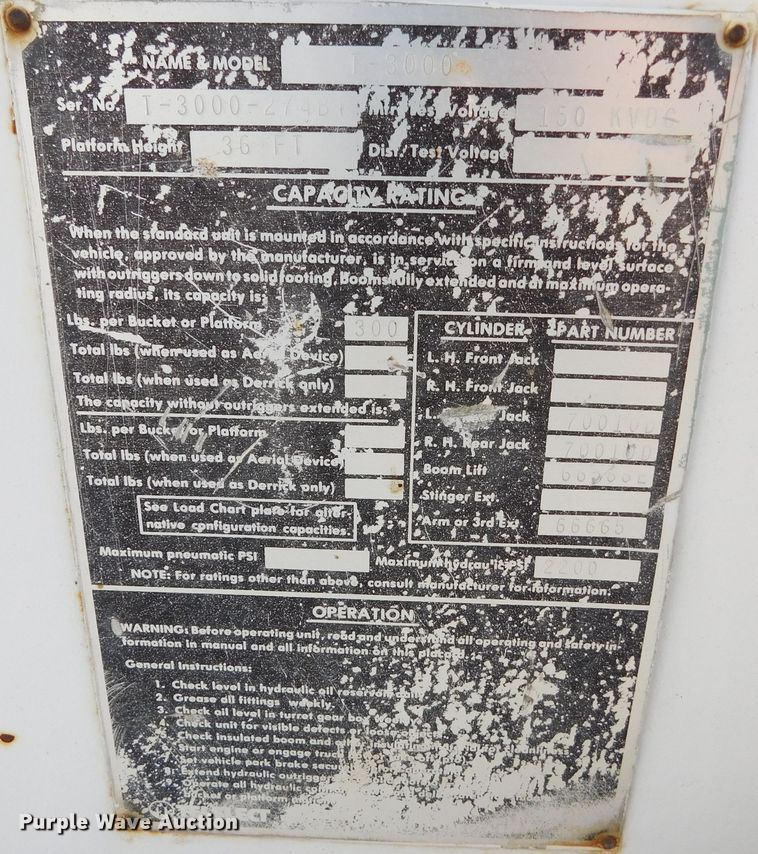 image for item DJ7552 1986 Chevrolet C70  bucket truck