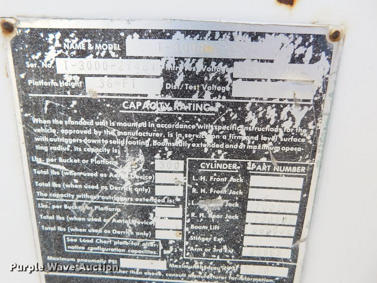 image for item DJ7552 1986 Chevrolet C70  bucket truck