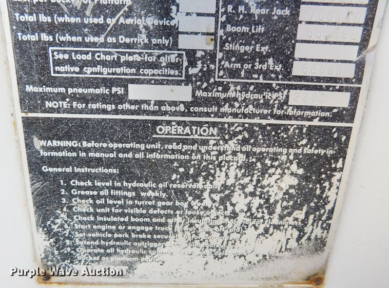 image for item DJ7552 1986 Chevrolet C70  bucket truck