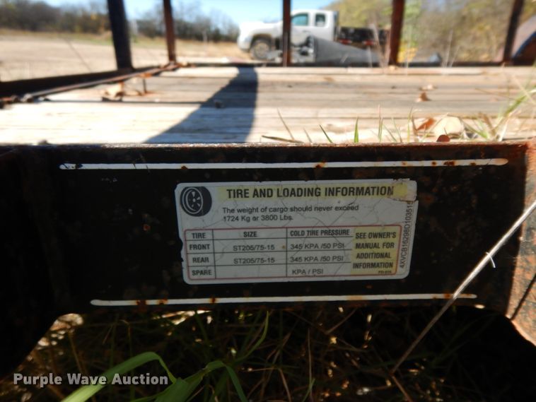 image for item DJ8122 2008 Apache  utility trailer