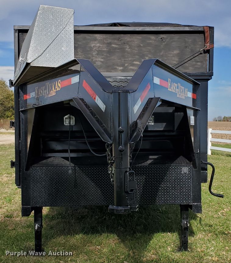 image for item DK1271 2018 East Texas  equipment trailer with wood chipper