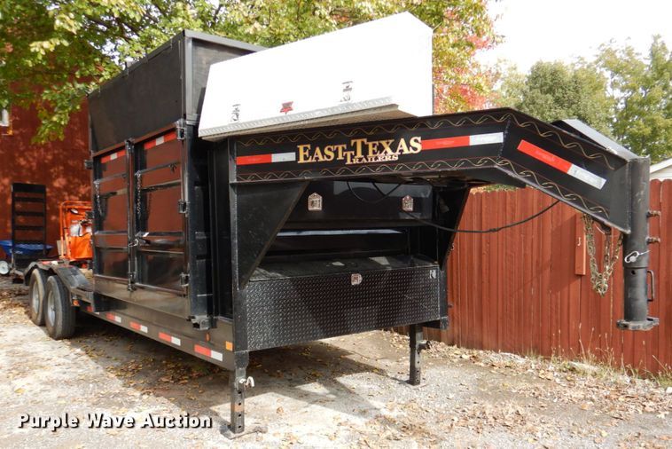 image for item DK1271 2018 East Texas  equipment trailer with wood chipper