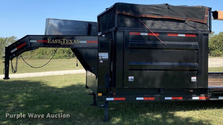 image for item DK1271 2018 East Texas  equipment trailer with wood chipper