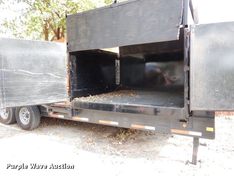 image for item DK1271 2018 East Texas  equipment trailer with wood chipper