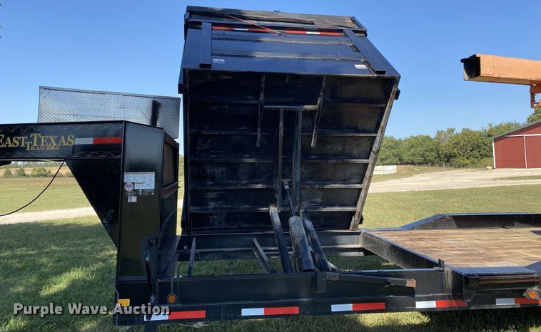 image for item DK1271 2018 East Texas  equipment trailer with wood chipper