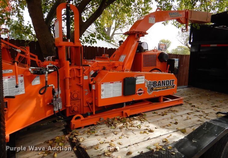 image for item DK1271 2018 East Texas  equipment trailer with wood chipper