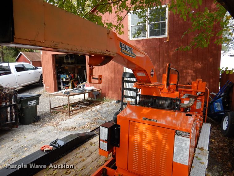 image for item DK1271 2018 East Texas  equipment trailer with wood chipper