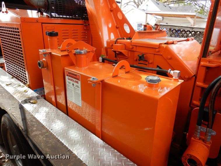 image for item DK1271 2018 East Texas  equipment trailer with wood chipper