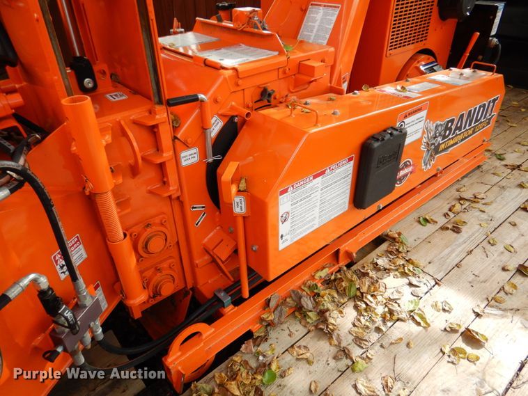 image for item DK1271 2018 East Texas  equipment trailer with wood chipper