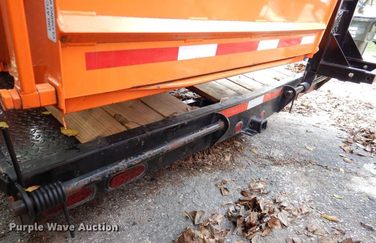 image for item DK1271 2018 East Texas  equipment trailer with wood chipper