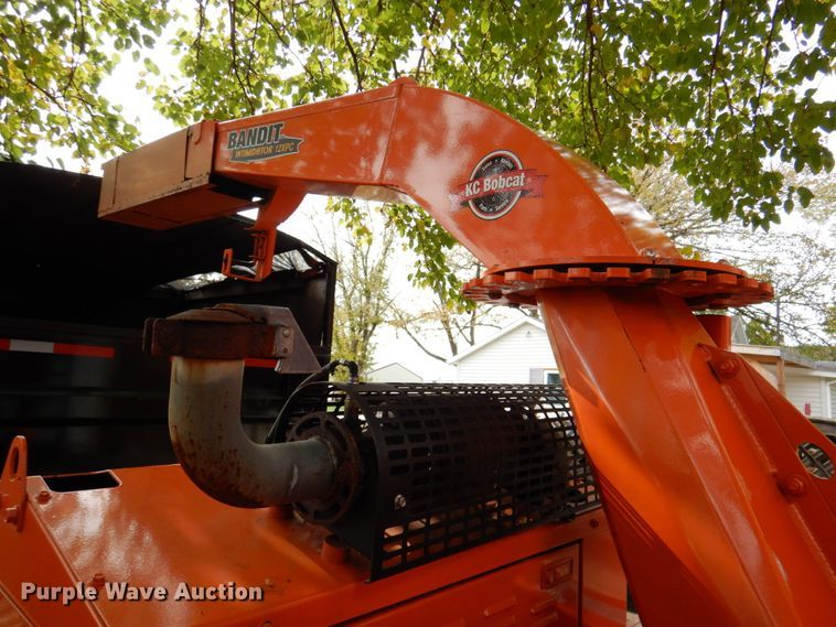 image for item DK1271 2018 East Texas  equipment trailer with wood chipper