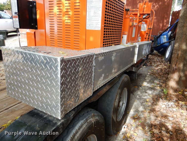 image for item DK1271 2018 East Texas  equipment trailer with wood chipper