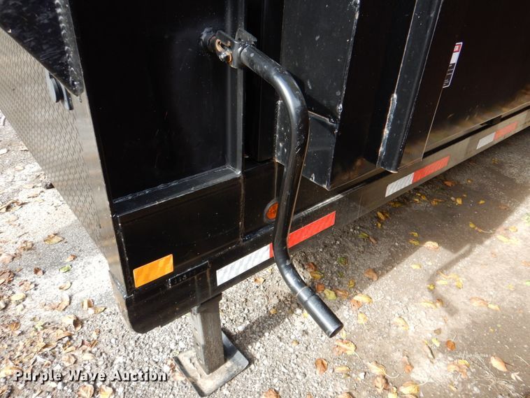 image for item DK1271 2018 East Texas  equipment trailer with wood chipper