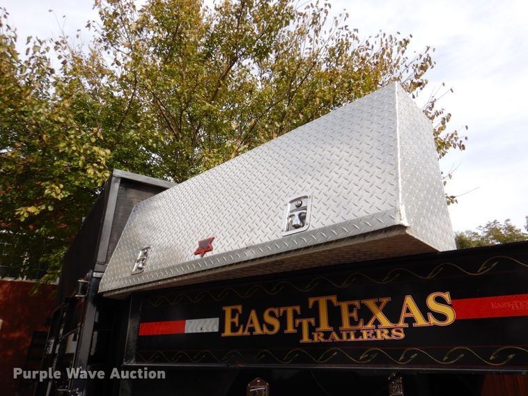 image for item DK1271 2018 East Texas  equipment trailer with wood chipper